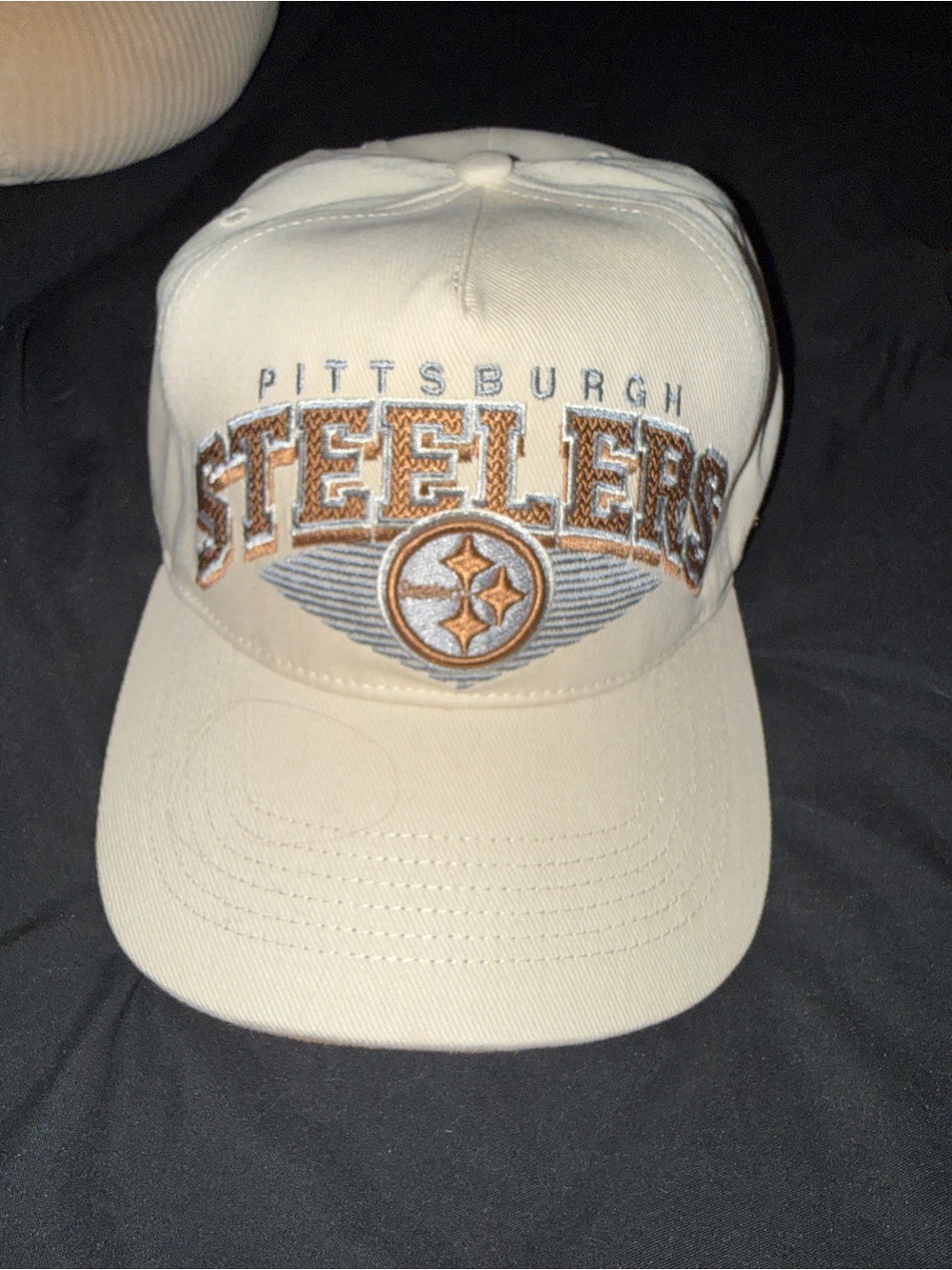 NWOT 47 Brand Pittsburgh Steelers Cream and Gold Embroidered Cap